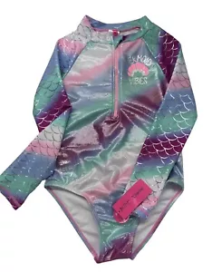 NUEVO TRAJE DE BAÑO BETSEY JOHNSON UNA PIEZA NIÑAS SIRENA VIBRACIONES UPF +50 Talla M 10 - Imagen 1 de 9
