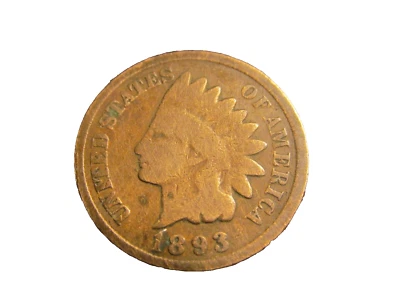 MUY RARA (MONEDA DE UN CENTAVO CABEZA INDIA 1893 “Mejor valor en E/Bay” ENVÍO GRATUITO Foto 1 de 2