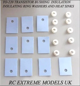 TO-220 SILICONE WASHER THERMAL INSULATOR KIT-SEMICONDUCTOR T0 HEATSINK PACK0f 20 - Picture 1 of 6