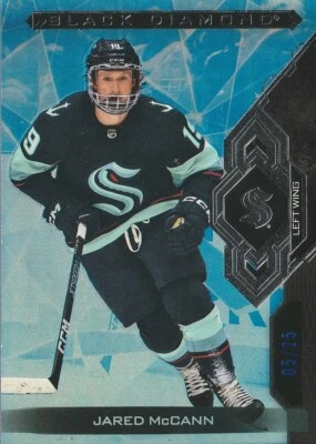 Jared McCann - 2022-23 Upper Deck Black Diamond Blue /25 Card #BDB-JM - Image 1 of 2