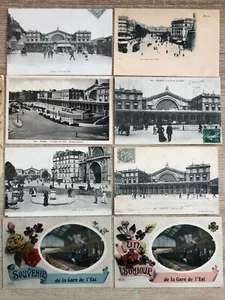 9x CPA / CPSM Cartes Postales Postcards PARIS LA GARE DE L'EST   - Imagen 1 de 4