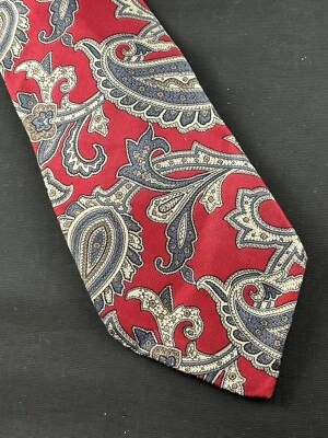 CORBATA CAMBRIDGE CLASSICS ROSA OSCURO PAISLEY 100% SEDA Foto 1 de 4