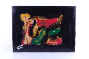 Quadro Galbiati Antonio 40 x 55 cm Olio su tela Opera astratta 1976 - Imagen 1 de 1