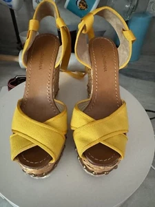 Dolce and Gabbana Wedge Heels, Sandalo Canvas - Picture 1 of 13
