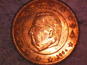 2004 Belgium 5 Euro Cent Rim to Bust Die Break Error on Obverse - Picture 1 of 10