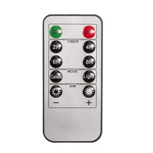 Battery-Operated 10-Button Remote Control for Flicker Flame Candle Light Set - Picture 1 of 2