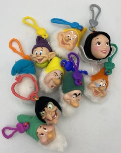 Vintage Konvolut 7 Disney McDonalds Schneewittchen & sieben Zwerge Schlüsselanhänger 2001 - Bild 1 von 6