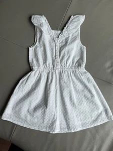 Summer Sundress Dress Sz 4T White Verbaudet France 4 Years - Picture 1 of 8