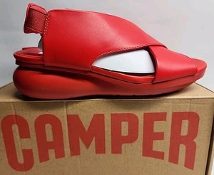 Sandalias de cuña Camper Ballon Slingback ROJAS EE. UU. Talla 6 - Imagen 1 de 4