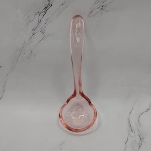 Vintage Pink Glass Condiment Mayonnaise Spoon Ladle READ - Picture 1 of 17