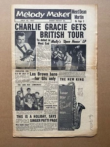 VARIOUS 1957 MELODY MAKER MAGAZINE JULY 13 1957 (CHARLIE GRACIE/GEORGE MELLY/JAZ - Picture 1 of 1
