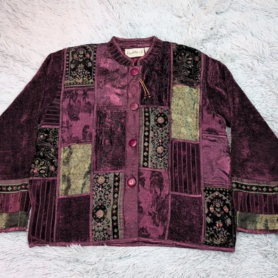 Chaqueta Flashback De Colección Para Mujer M Pequeña Blazer Hada Boho Gitana Forrada con Botones Foto 1 de 4