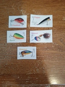#5961a-65a...PESCA D'ACQUA DOLCE 5 singoli MNH - Foto 1 di 1