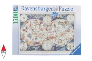 PUZZLE OGGETTI RAVENSBURGER MAPPA DEL MONDO DI ANIMALI FANTASTICI 1500 PZ - Foto 1 di 2