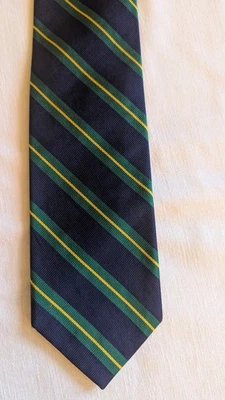 J. Corbata Crew azul con rayas verdes y amarillas Foto 1 de 4
