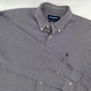 Ralph Lauren Golf Herren Langarm Gingham Button Down Hemd Tilden Fit XL - Bild 1 von 5
