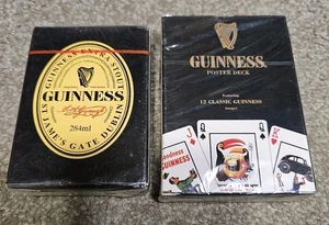 NUEVA BARAJA DE PÓSTER GUINNESS Y CARTAS SELLADAS LISAS (2 PAQUETES) - Imagen 1 de 3