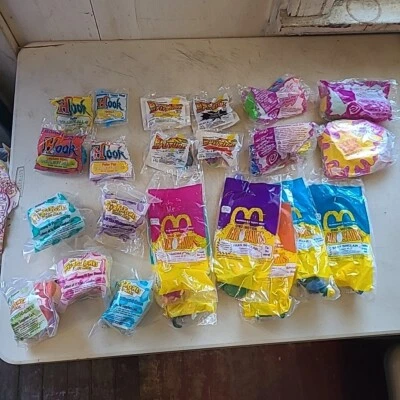 Juguetes Happy Meal McDonalds Años 90 5 Juegos Completos Gancho Picapiedra Nickelodeon  Foto 1 de 4