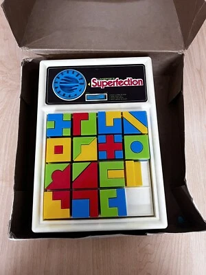 Vintage Superfection Puzzle Shapes Board For Parts - Image 1 of 2