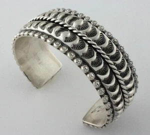 Solid Sterling Silver Bracelet By Apache Artist Marc Antia - Picture 1 of 5