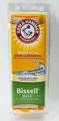 Arm & Hammer Bissell 8 & 14 Vacuum Filter Odor Eliminating 62648F Genuine 3-PACK - Image 1 of 2