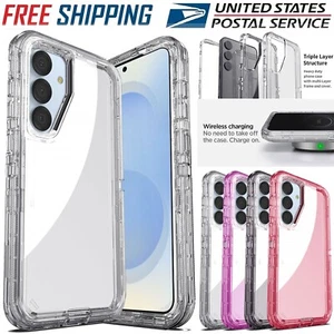 For Samsung Galaxy S25 Plus/S25 Ultra/S25 5G Clear Crystal Heavy Duty Cover Case - Picture 1 of 36