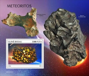 Guinea-Bissau - 2022 Meteoritos, Imilac - Hoja de recuerdo de sello - GB220302b1 - Imagen 1 de 1