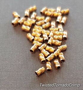 Twisted Tornado Crimp® 24kt. Russian Gold ULTRAPLATE® .019 3mm (Pk 25)Made in US