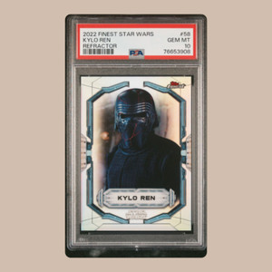 2022 Topps Finest Star Wars Kylo Ren PSA GEM MT 10 Silver Refractor #58