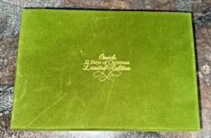 Vintage 1980 Oneida Silversmiths 12 Days of Christmas 3D Ornaments - Picture 1 of 21