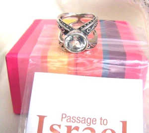 Or Paz "Passage to Israel", SS 925 Size 6 Gorgeous Round Cz, Stunning New! - Picture 1 of 12