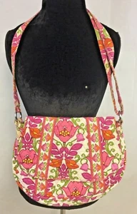 Vera Bradley Women's Fabric Multi-Color Pink Floral Shoulder Handbag - Picture 1 of 11