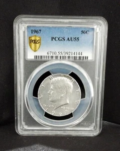 1967 50c PCGS AU55 Kennedy Half Dollar - Picture 1 of 2