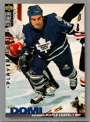 1995-96 Collector's Choice #242 Tie Domi Player's Club - Image 1 of 2