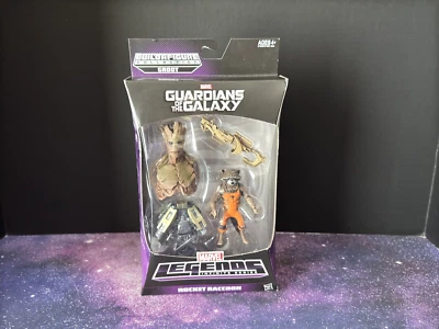 Guardianes de la Galaxia Marvel Rocket Mapache Leyendas Serie Infinita Groot BAF Foto 1 de 4