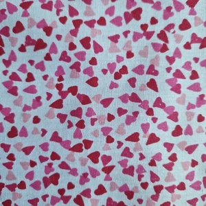 Tela de polialgodón corazón rosa costura artesanía costura costura acolchado - Imagen 1 de 5