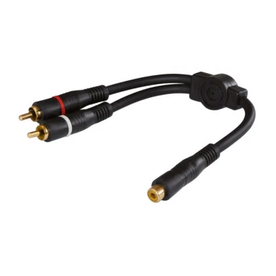 Blanko RCA Cable Y-Adapter 2 RCA Male to 1 RCA Female 1 Piece - Image 1 of 2