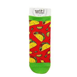 Wit! Calcetines tobilleros mujeres niño tacos camión salsa caliente crujiente lima pimienta NUEVOS NUEVOS CON ETIQUETAS - Imagen 1 de 7