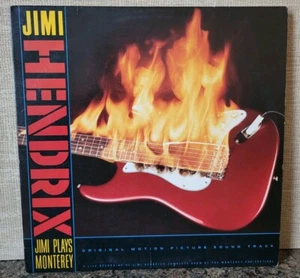 Jimi Hendrix Vinyl Plays Monterey Vintage Vinyl Record LP Soundtrack 1986 Mint! - Picture 1 of 6