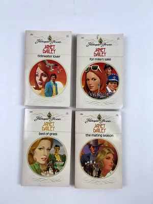 Lot of 4 Janet Dailey Harlequin Presents Romance Books - Box Set Foto 1 de 4