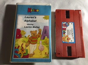 Kideo personalisiertes VHS-Band HTF SELTEN Lauren Melley Alphabet für Videorecorder Kind im Film - Bild 1 von 4