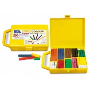 VALIGETTA REGOLI COLORATI PEZZI 200 GIOCO DIDATTICO PER CALCOLO E SCOMPOSIZIONE - Picture 1 of 1
