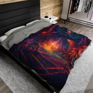 DMT Trip Blanket Trippy Throw Blanket - Picture 1 of 17