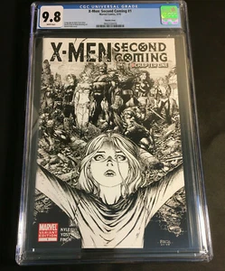 X MEN SECOND COMING 1 CGC 9.8 VARIANT 1:100 David FINCH RARE Marvel Comics - Picture 1 of 2