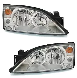 Scheinwerfer Set für Ford Mondeo MK3 2000-2007 Halogen Streuscheibe H7 H1 LWR - Bild 1 von 5