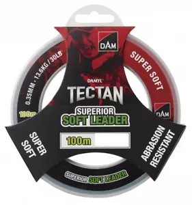 DAM Damyl Tectan Superior Soft Leader 100m Leader Cord 0.35mm - 1.15mm SALE - Picture 1 of 1