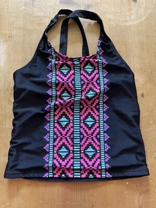 Circo Girls Black Swim top Large **GOOD CONDITION** - Picture 1 of 3