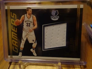 2016-17 PANINI Studio Marc Gasol grizzlies jersey card  - Picture 1 of 2