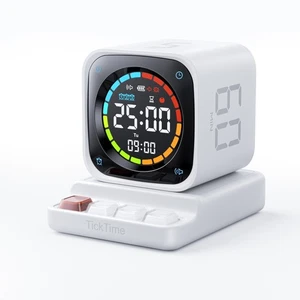 TK3 Pomodoro Timer Würfel, Schreibtisch Produktivität Timer mit 5/10/30/60 Min Voreinstellungen,... - Bild 1 von 9