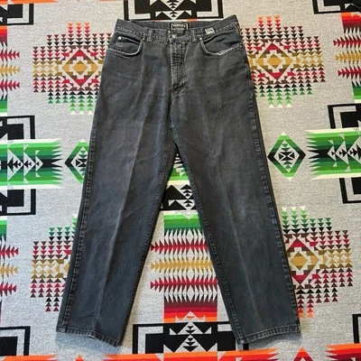 Versace Jeans Couture Hombre 31x29 Negro Denim Plisado Cónico Italia A1 Foto 1 de 4